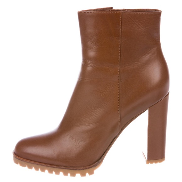 Gianvito Rossi Shoes - Women's Brown Leather High-Heel Ankle Boot